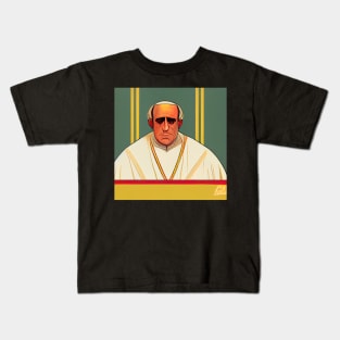 Pope Francis I | Comics Style Kids T-Shirt